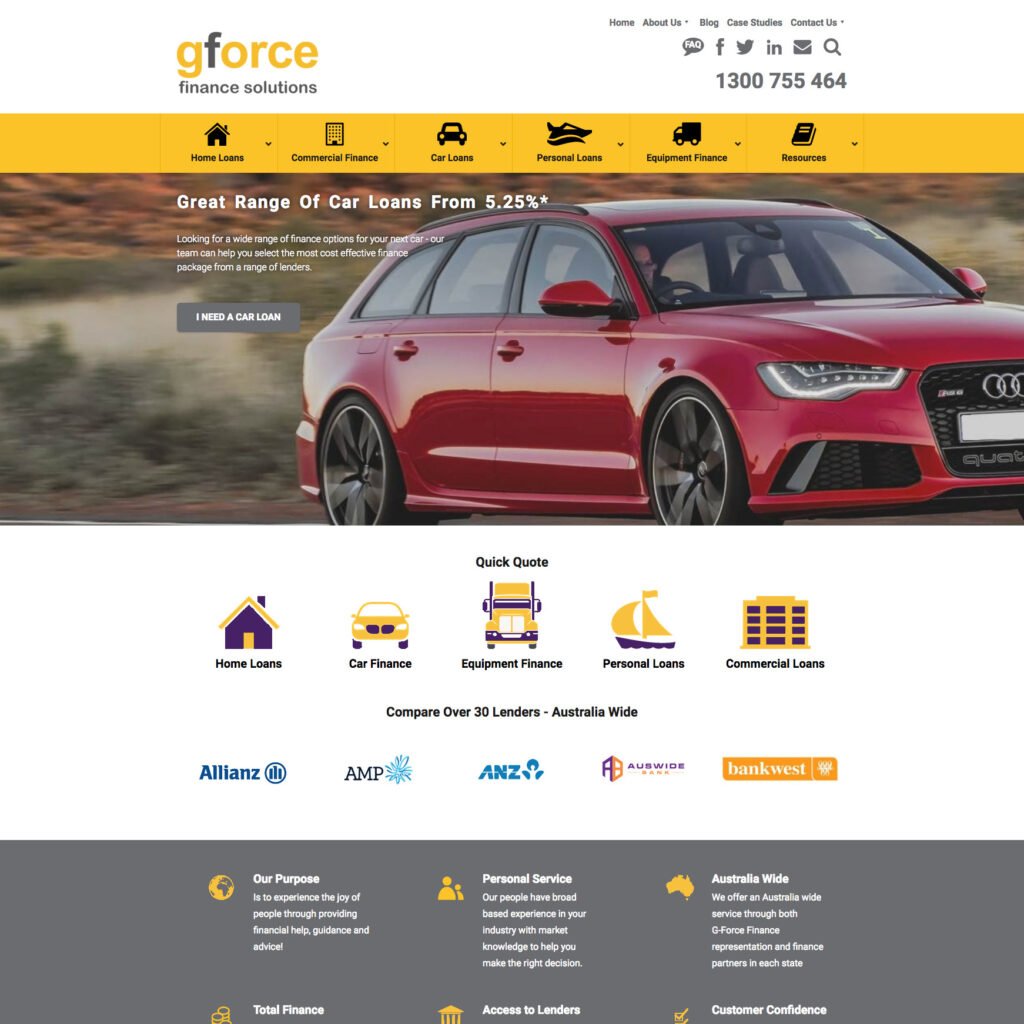 GForce Financial Solutions - Home page.