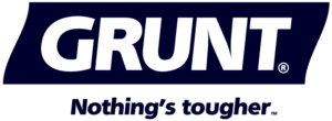 Grunt logo withthe tagline 'Nothing's Tougher' written below.